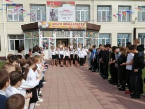 Открытие баннера ,посвященному Василию Спиридоновичу Гольцову.